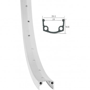 Обод 24" HLQC-10A-1 14Gх36Н одинарный фрезерованный, серебристый Обод 24" HLQC-10A-1 14Gх36Н одинарный фрезерованный, серебристый
