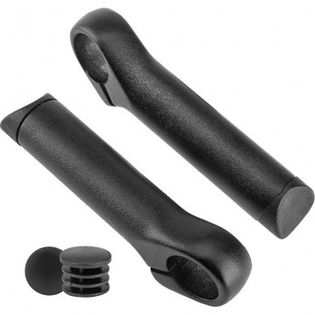 Рога на руль KWL-13, алюминиевые черные