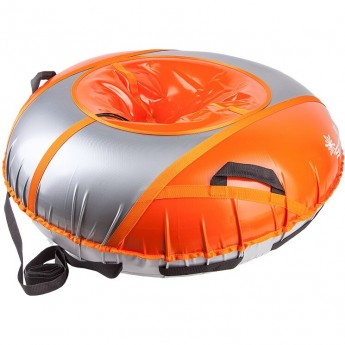 Санки надувные STELS D125 см усиленные, оранжево-серые Санки надувные STELS D125 см усиленные, оранжево-серые