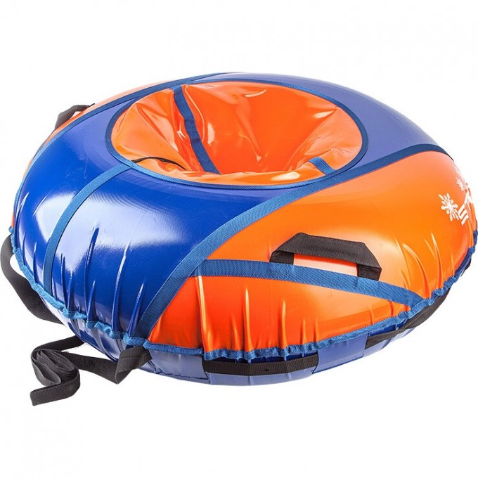 Санки надувные STELS D125 см усиленные, оранжево-синие 710116