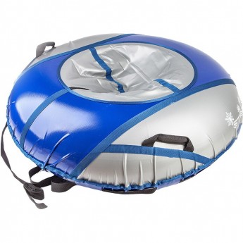 Санки надувные STELS D125 см усиленные, серо-синие Санки надувные STELS D125 см усиленные, серо-синие