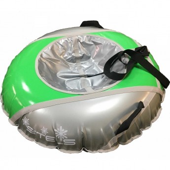 Санки надувные (тюбинг) STELS 125 см, тент без камеры СН040.125, серый/салатовый