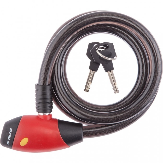 Трос-замок STELS 84802, 15х1500 мм, чёрный 540077