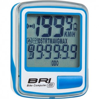 Велокомпьютер STELS BRI-8 бело-синий Велокомпьютер STELS BRI-8 бело-синий