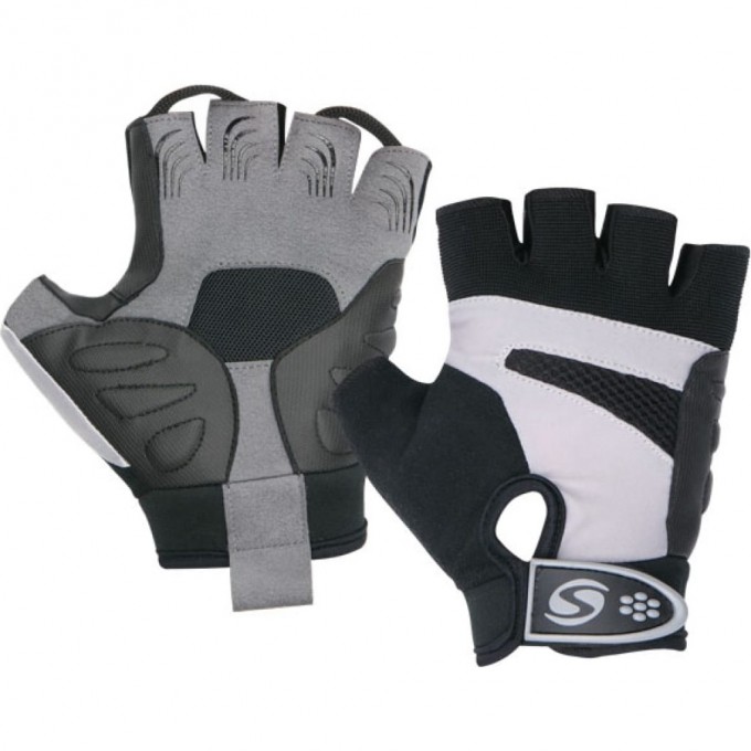 Велоперчатки STELS CG-1104 чёрно-серые р. M 380094