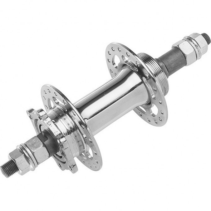 Втулка задняя AE-806RD 36H 3/8"х135х175мм серебряная 130243