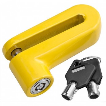 Замок 83211 на дисковый тормоз жёлтый Замок 83211 на дисковый тормоз жёлтый